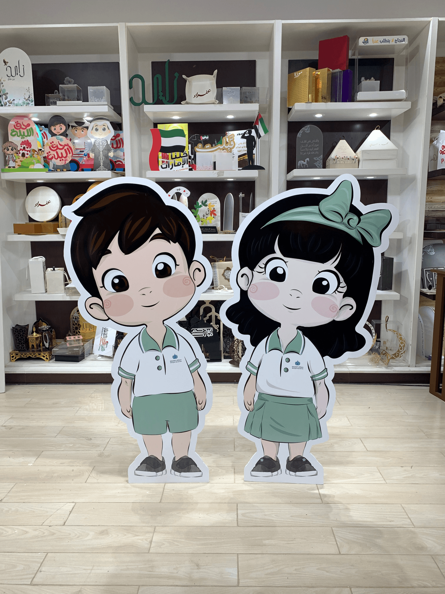 School Kids Character Cutouts - Boy & Girl Set